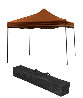Trademark Innovations Lightweight and Portable Canopy Tent Set - Brown Canopy Cover