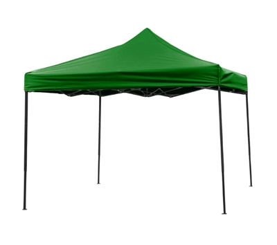 10ft by 10ft Collapsible Canopy in Dark Green - Event Set Up - Portable & Lightweight