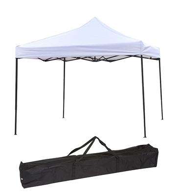 10ft by 10ft Collapsible Whtie Canopy - Event Set Up - Portable & Lightweight