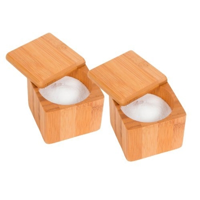 Bamboo Salt & Pepper Box - Set of 2