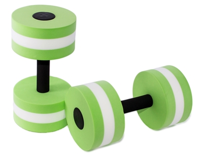 Aquatic Exercise Dumbells - Set of 2 - For Water Aerobics - By Trademark Innovations