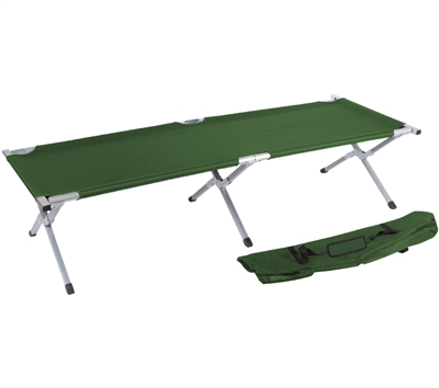 Trademark Innovations Portable Folding Camping Bed and Cot (Army Green)
