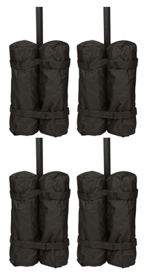 Canopy Tent Weight Bags - Set of 4 - 20" Tall with Zippered Tops - By Trademark Innovations