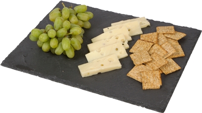 Slate Cheese Board and Serving Tray with Chalk by Trademark Innovations