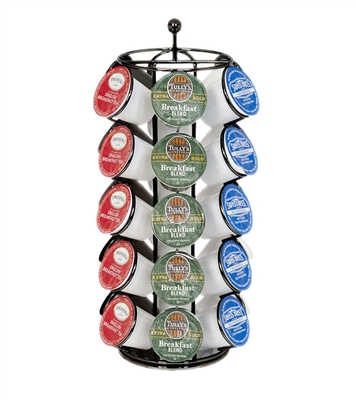 Trademark Innovations K-Cup Coffee Cup Carousel - Holds 30 K-Cups - With Circle Base