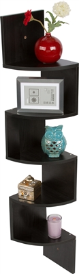 Corner Wall Mount Storage and Display Shelf by Trademark Innovations