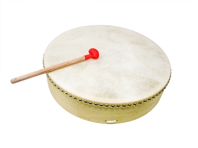 16 Inch Buffalo Tambourine Hand Drum by Melrose Musical Company