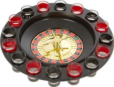 16pc Shot Roulette Game Set - Shot Spinning Drinking Game by by EZ Drinker