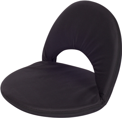 Black Portable Multiuse Adjustable Recliner Stadium Seat by Trademark Innovations 