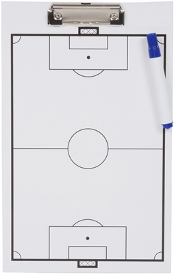 Soccer Clipboard - Erasable White Board - Great For Coaches