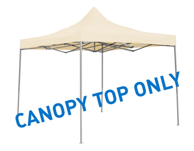 9.6' x 9.6' Square Replacement Canopy Gazebo Top Assorted Colors By Trademark Innovations (Cream)