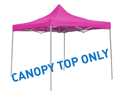 9.6' x 9.6' Square Replacement Canopy Gazebo Top Assorted Colors By Trademark Innovations (Pink)