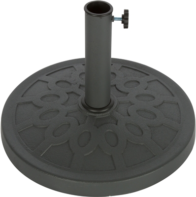 Decorative Resin Umbrella Base - 17.5" Diameter - By Trademark Innovations