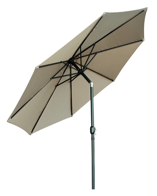 10' Tilt with Crank Patio Umbrella by Trademark Innovations (Tan)