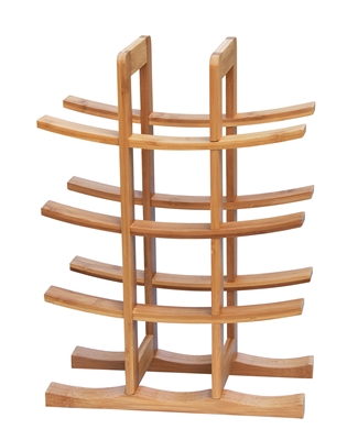 Wine Rack - Holds 12 Bottles Made From Natural Bamboo By Trademark Innovations