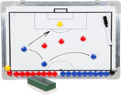 Sport Magnet Board with Marker Pieces - Perfect to Coach Soccer, Basketball, Hockey, and more!