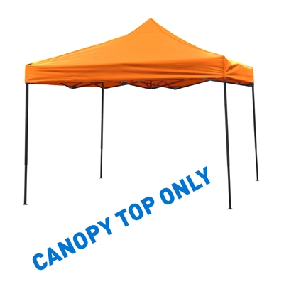 9.6' x 9.6' Square Replacement Canopy Gazebo Top Assorted Colors By Trademark Innovations (Orange)