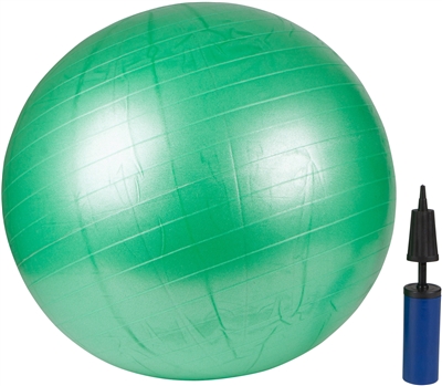 Exercise Ball With Pump - Green 65cm - By Trademark Innovations